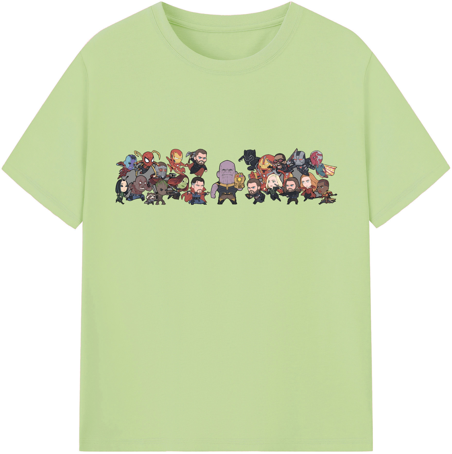 （画像用） アベンジャーズ The Avengers 綿100％半袖Tシャツ（フロントプリント）